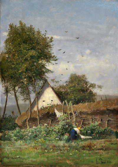 At the Garden Work by László Paál